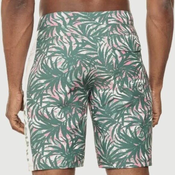 HURLEY MENS DUCK GREEN TROPICAL PARADISE SWIM SURF BOARD SHORT SIZE 32 NWT - Picture 3 of 9